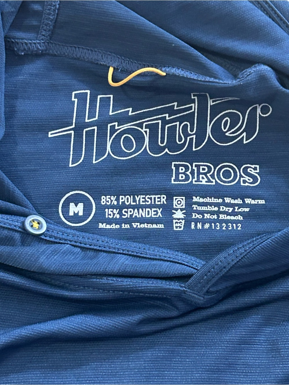 Howler Bros Pullover Mens Medium Blue HB Tech T Hooded UPF 50+ Sun Protection - Picture 5 of 8